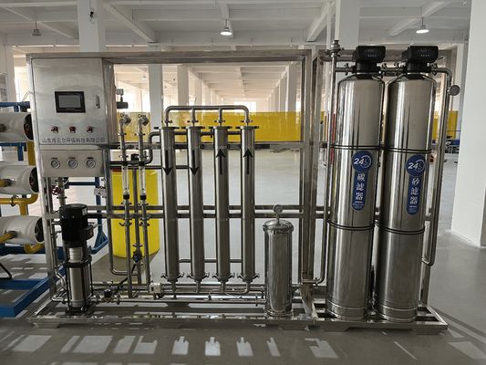 Купить Электрический автоконтроль RO завод обратного осмоса с автоматической работой и конструкцией из нержавеющей стали / стекловолокна Производство в сети