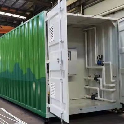 Купить 50/100/200m3/d MBR Bioreactor Контейнеризированный завод по очистке сточных вод с электрическим автоматическим управлением PLC  Compact Design Производство в сети
