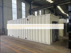 Вторичная очистка сточных вод эффективно удаляет 95-99% загрязняющих веществ с помощью дезинфекционных установок